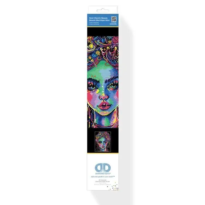 Bild: 4895225943623 | DIAMOND DOTZ - Diamond Painting Neon Schönheit | Kit (Bastelset)