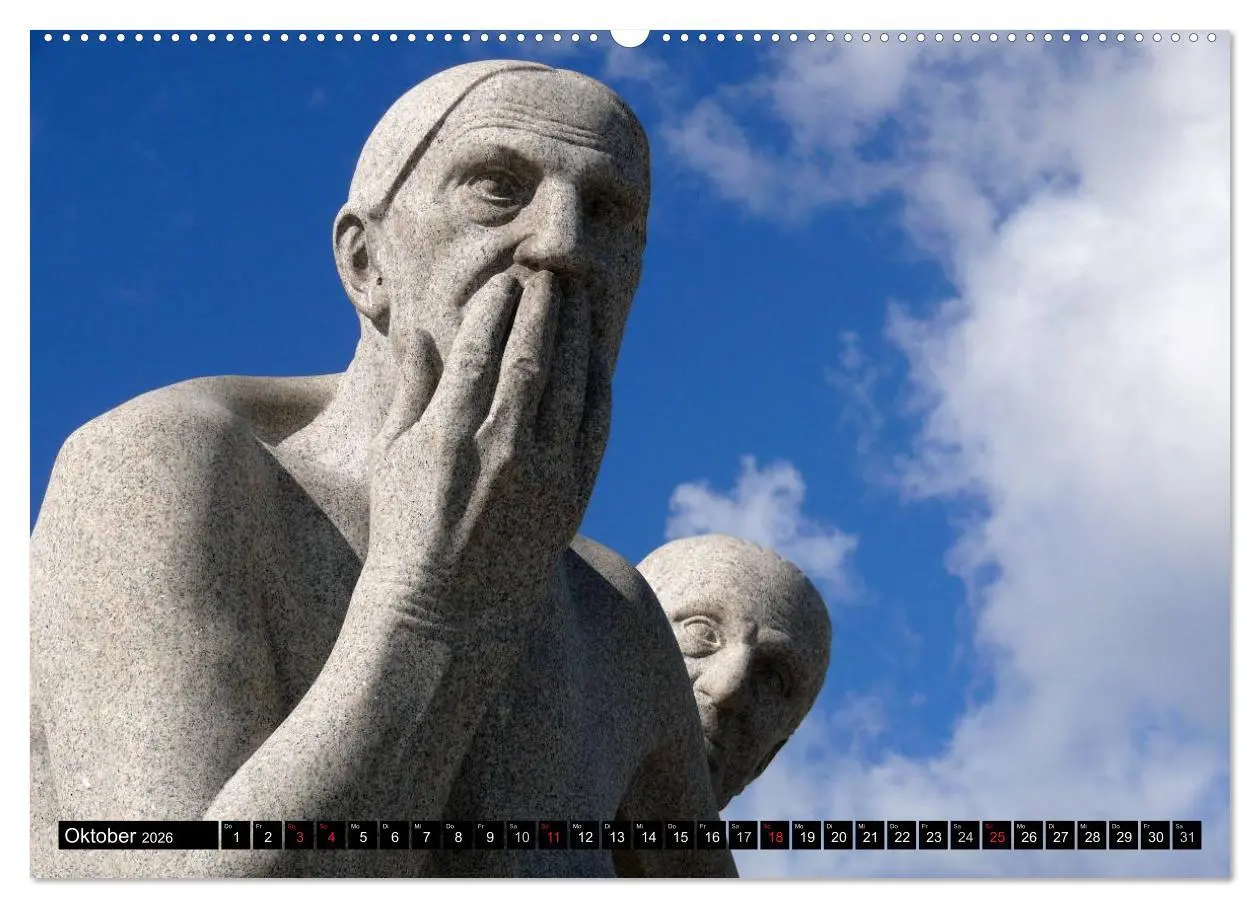 Bild: 9783516123623 | Vigeland Skulpturen Park Oslo (hochwertiger Premium Wandkalender...