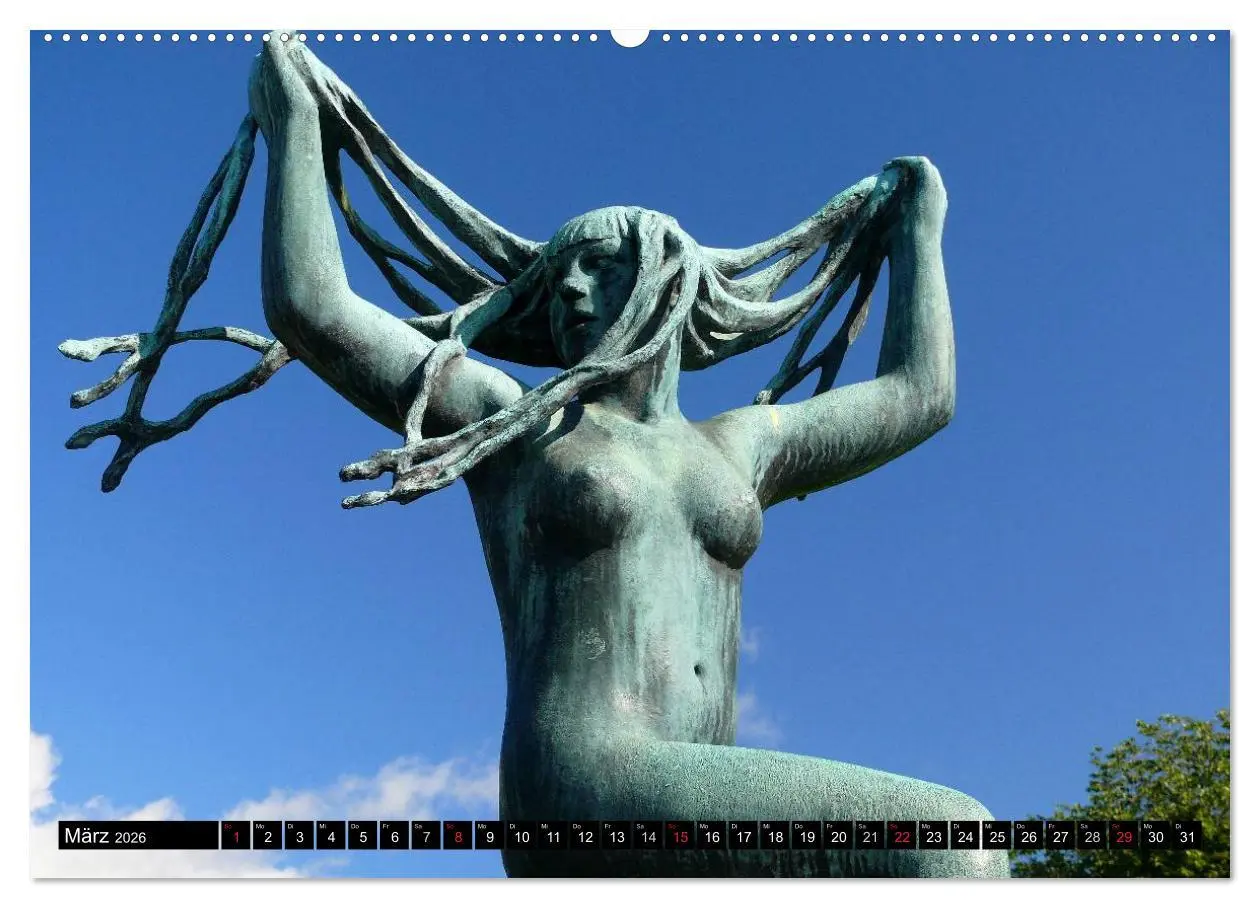 Bild: 9783516123623 | Vigeland Skulpturen Park Oslo (hochwertiger Premium Wandkalender...