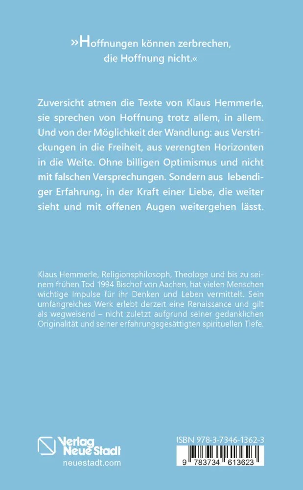 Rückseite: 9783734613623 | Ich wünsche uns Osteraugen | Von Wandlung und Hoffnung | Hemmerle