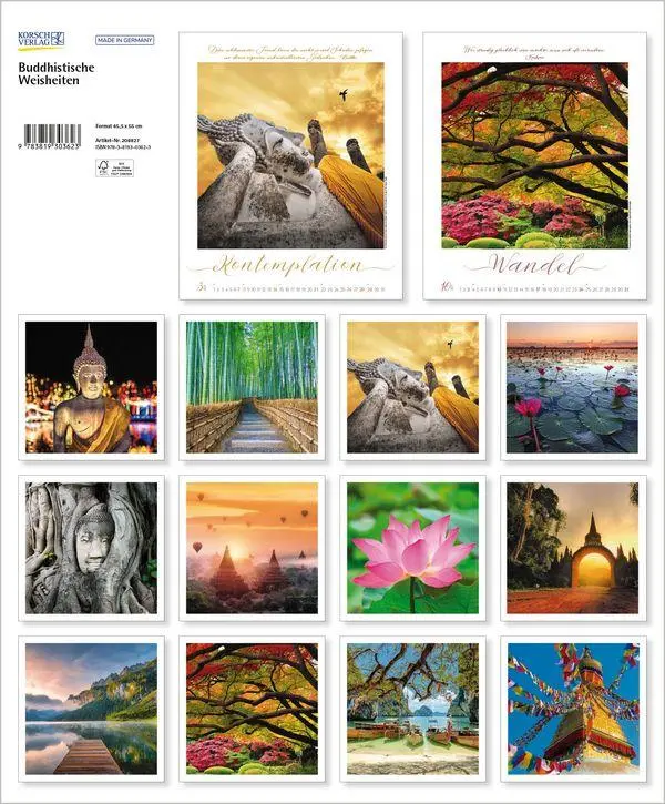 Bild: 9783819303623 | Buddhistische Weisheiten 2027 | Verlag Korsch | Kalender | 14 S.