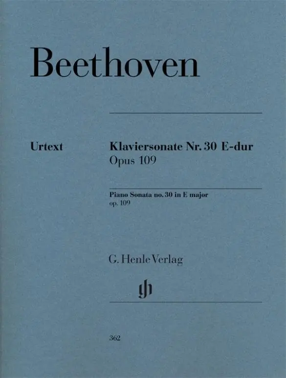 Cover: 9790201803623 | Beethoven, Ludwig van - Klaviersonate Nr. 30 E-dur op. 109 | Beethoven
