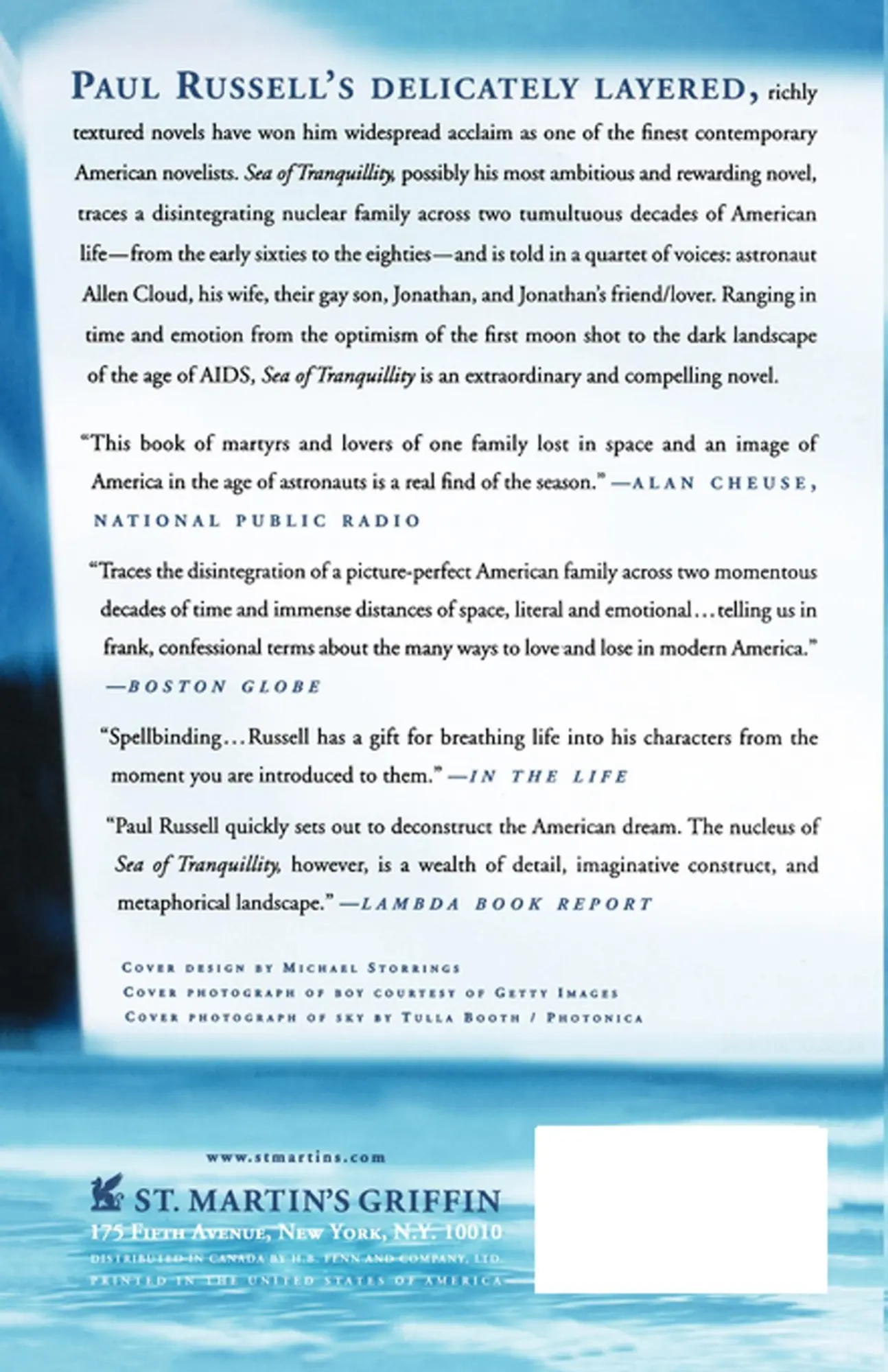 Rückseite: 9780312303723 | Sea of Tranquility | Paul Elliott Russell | Taschenbuch | Englisch
