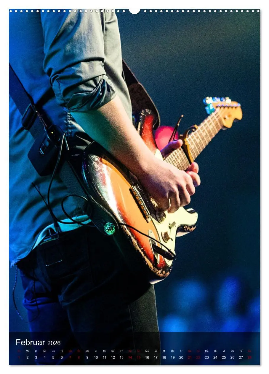 Bild: 9783516353723 | Rockgitarren in Concert (Wandkalender 2026 DIN A2 hoch), CALVENDO...