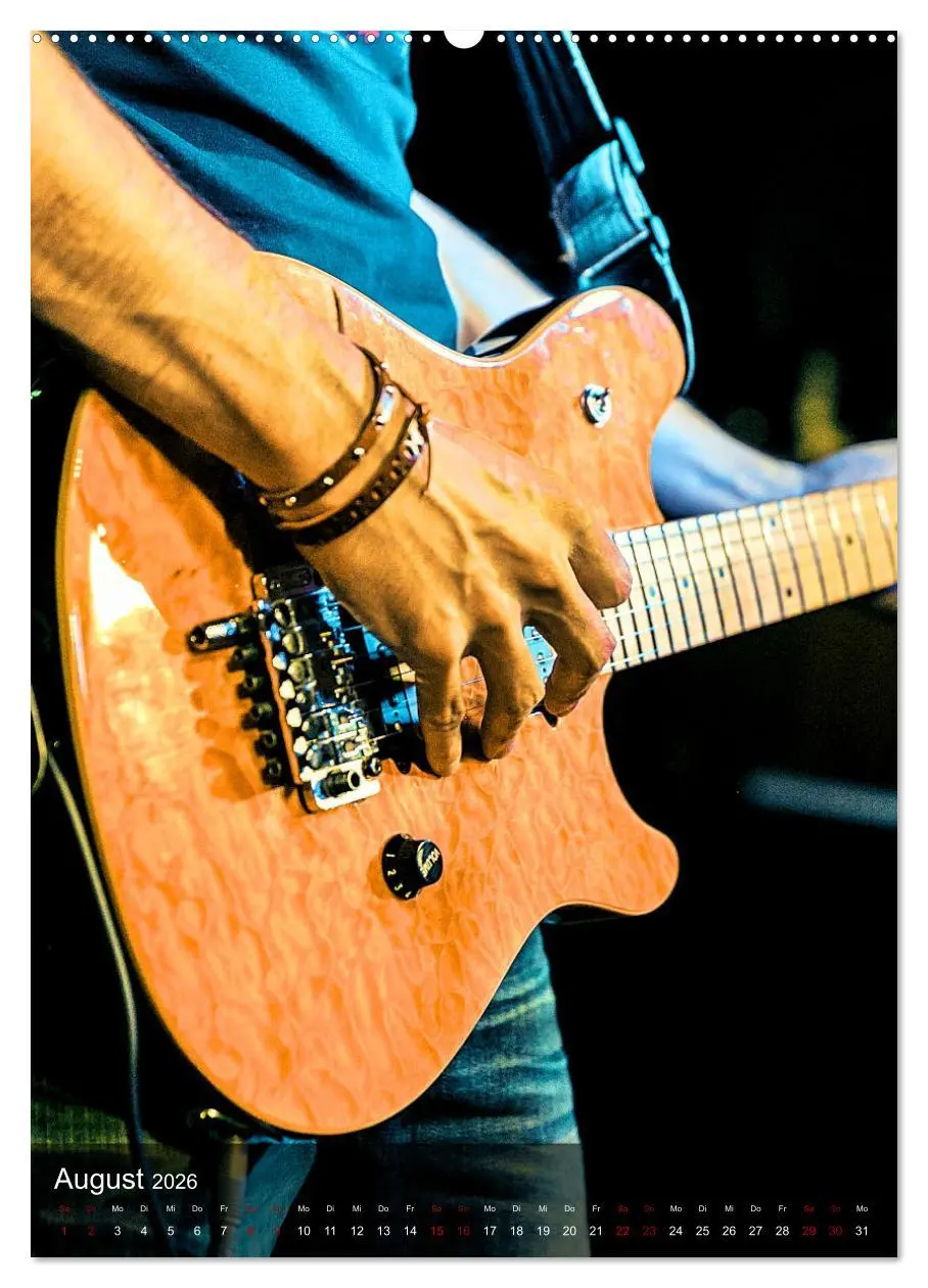Bild: 9783516353723 | Rockgitarren in Concert (Wandkalender 2026 DIN A2 hoch), CALVENDO...