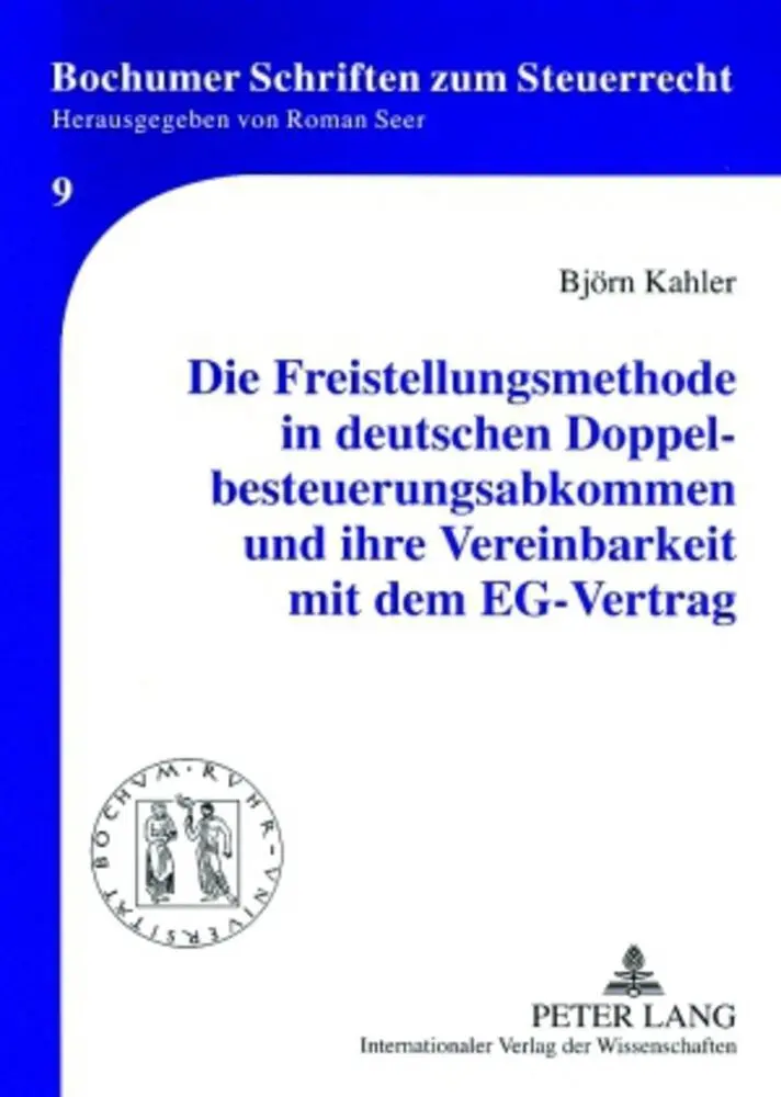 Cover: 9783631573723 | Die Freistellungsmethode in deutschen Doppelbesteuerungsabkommen...