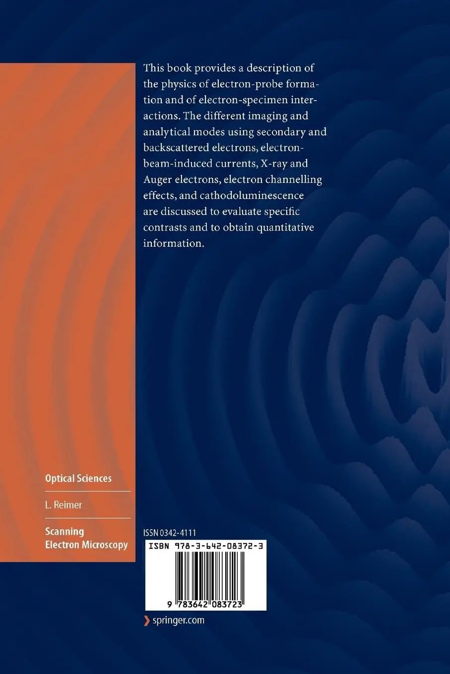 Rückseite: 9783642083723 | Scanning Electron Microscopy | Ludwig Reimer | Taschenbuch | xiv