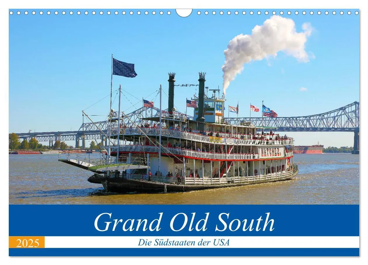 Cover: 9783435163823 | Grand Old South - Die Südstaaten der USA (Wandkalender 2025 DIN A3...