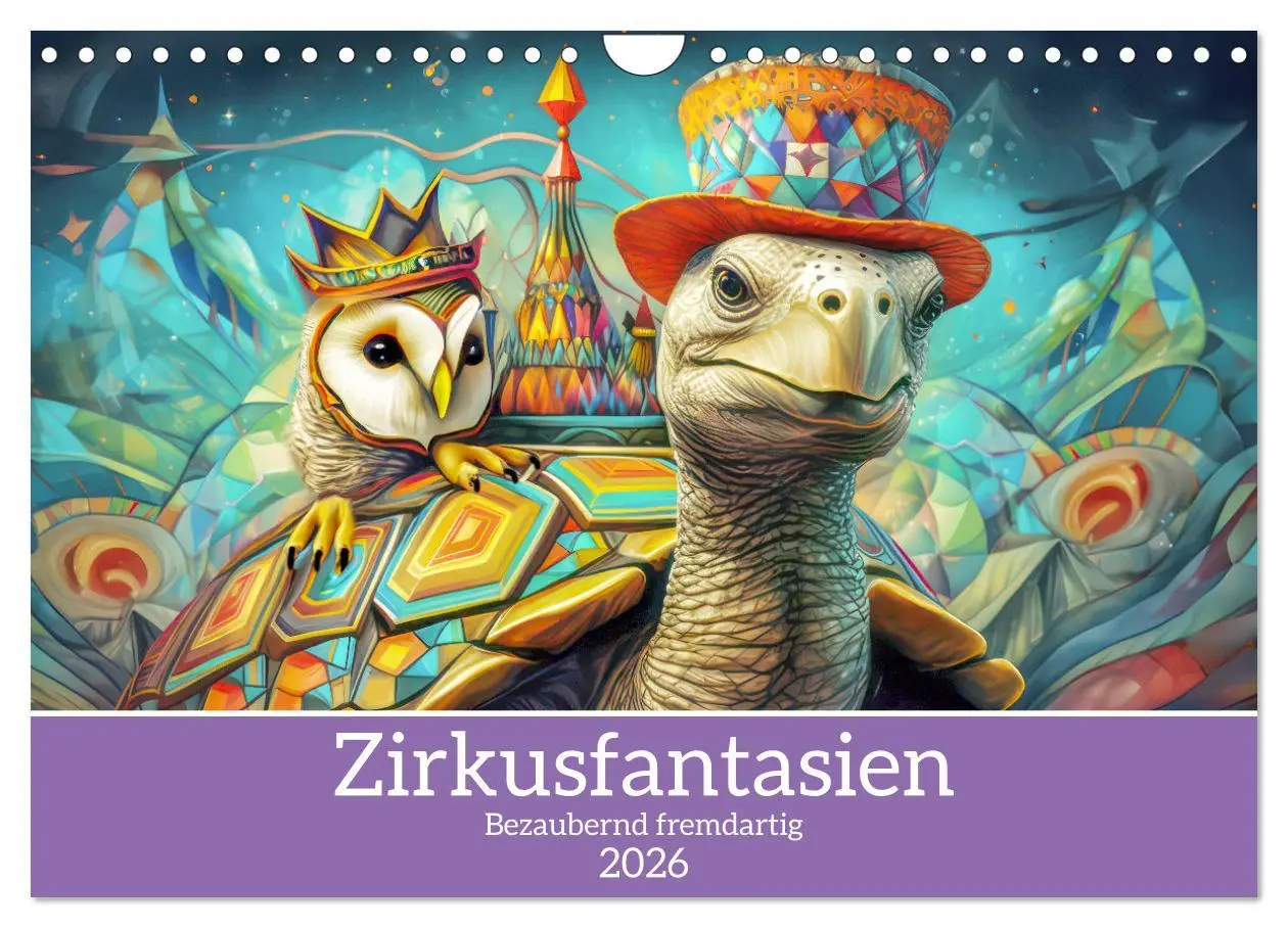 Cover: 9783457323823 | Zirkusfantasien - Bezaubernd fremdartig (Wandkalender 2026 DIN A4...