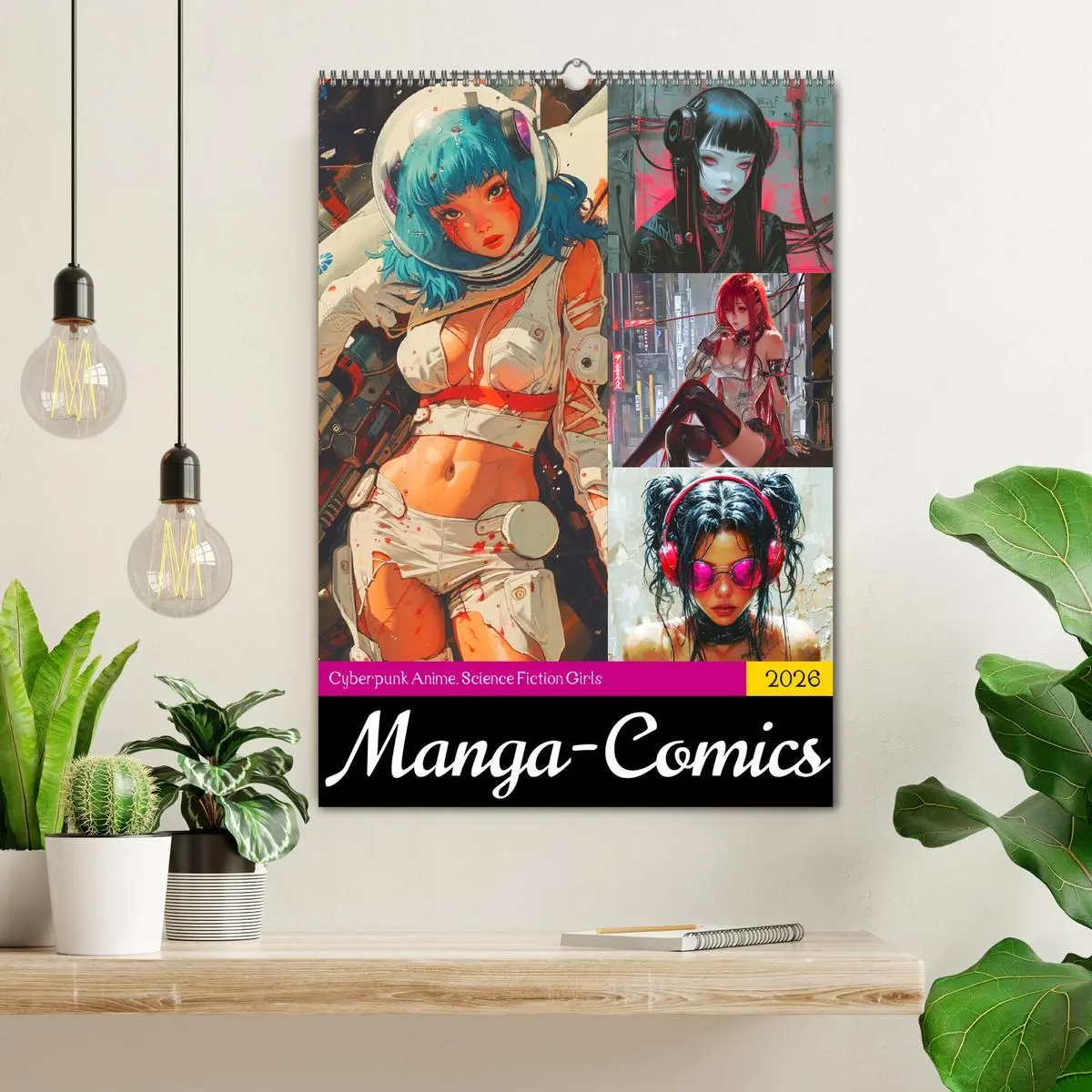 Bild: 9783516273823 | Manga-Comics. Cyberpunk Anime. Science Fiction Girls (Wandkalender...