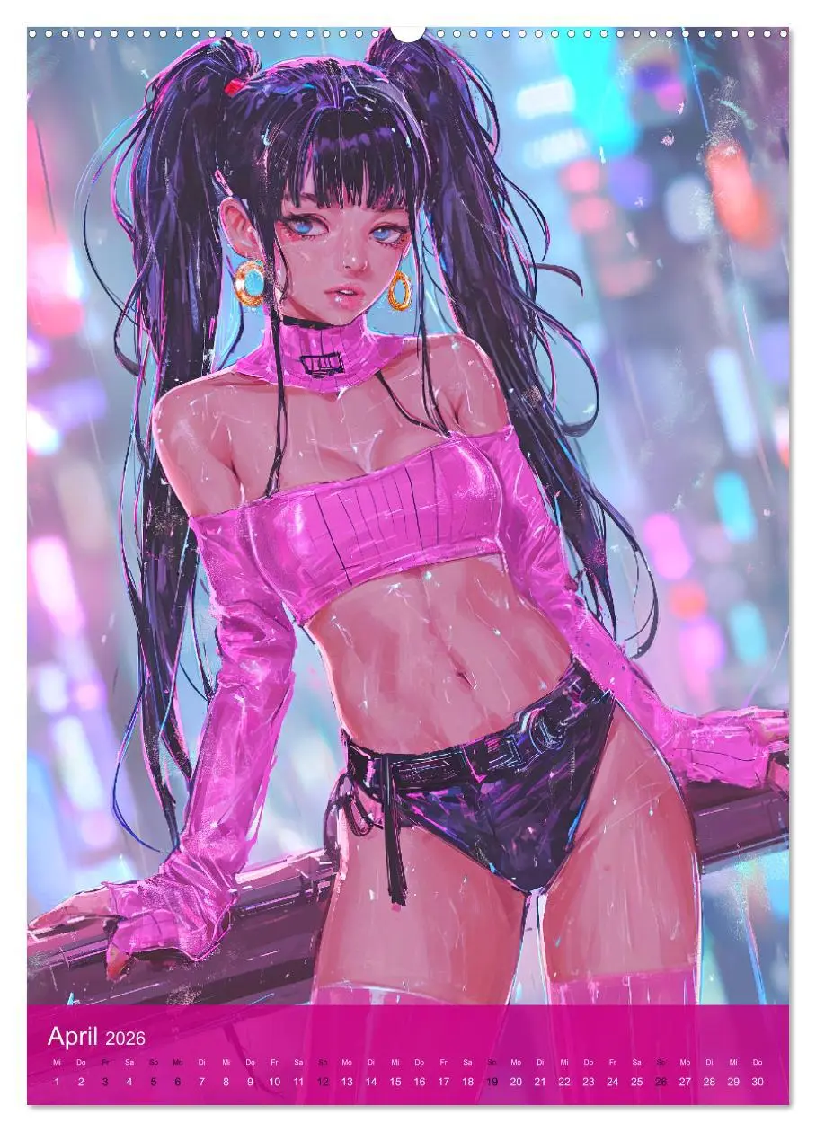 Bild: 9783516273823 | Manga-Comics. Cyberpunk Anime. Science Fiction Girls (Wandkalender...