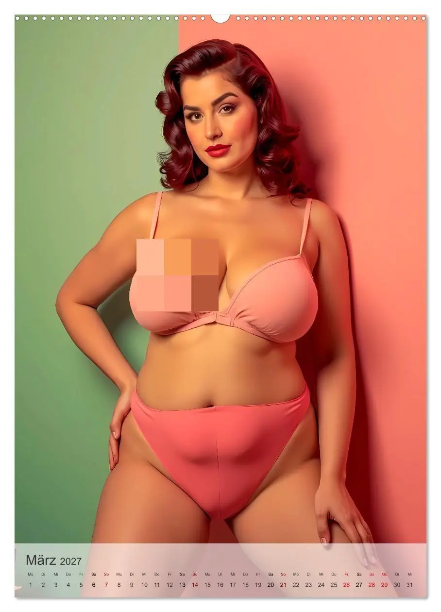 Bild: 9783516963823 | Pin-up Girls - Sexy Vintage Diven (Wandkalender 2027 DIN A2 hoch),...