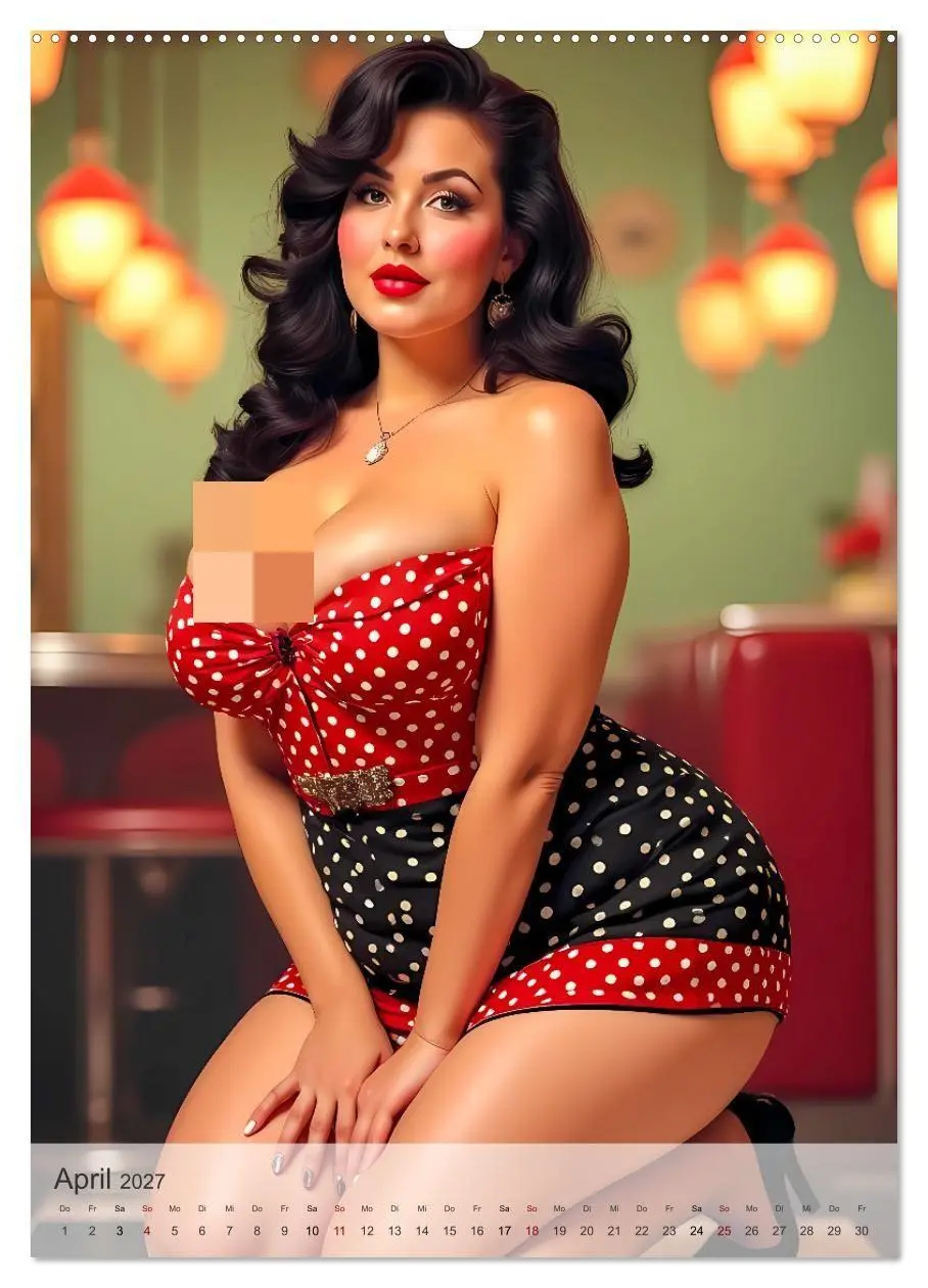 Bild: 9783516963823 | Pin-up Girls - Sexy Vintage Diven (Wandkalender 2027 DIN A2 hoch),...