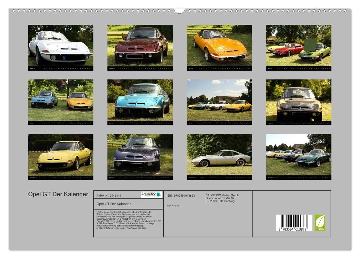 Bild: 9783594013823 | Opel GT Der Kalender (hochwertiger Premium Wandkalender 2027 DIN A2...
