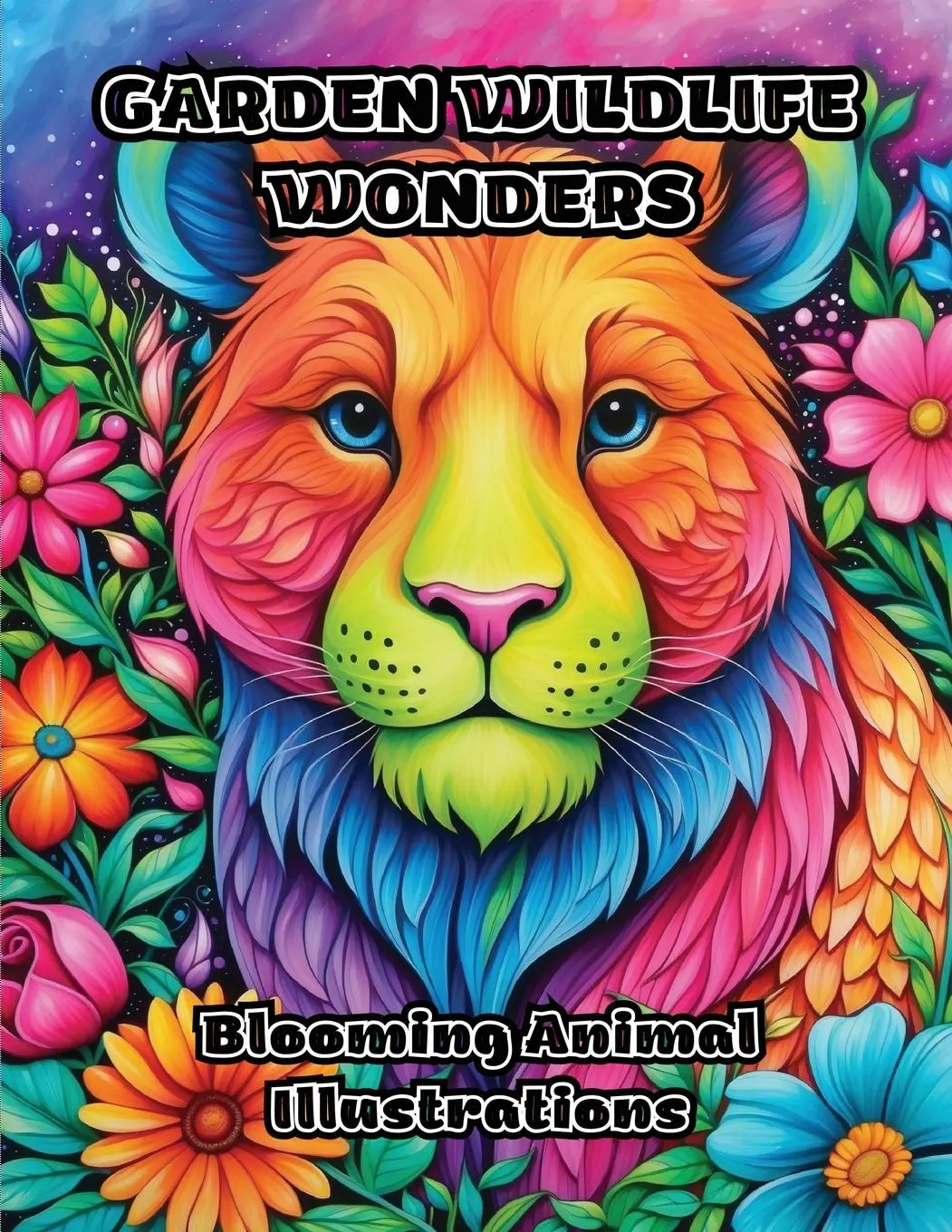 Cover: 9798869063823 | Garden Wildlife Wonders | Blooming Animal Illustrations | Colorzen