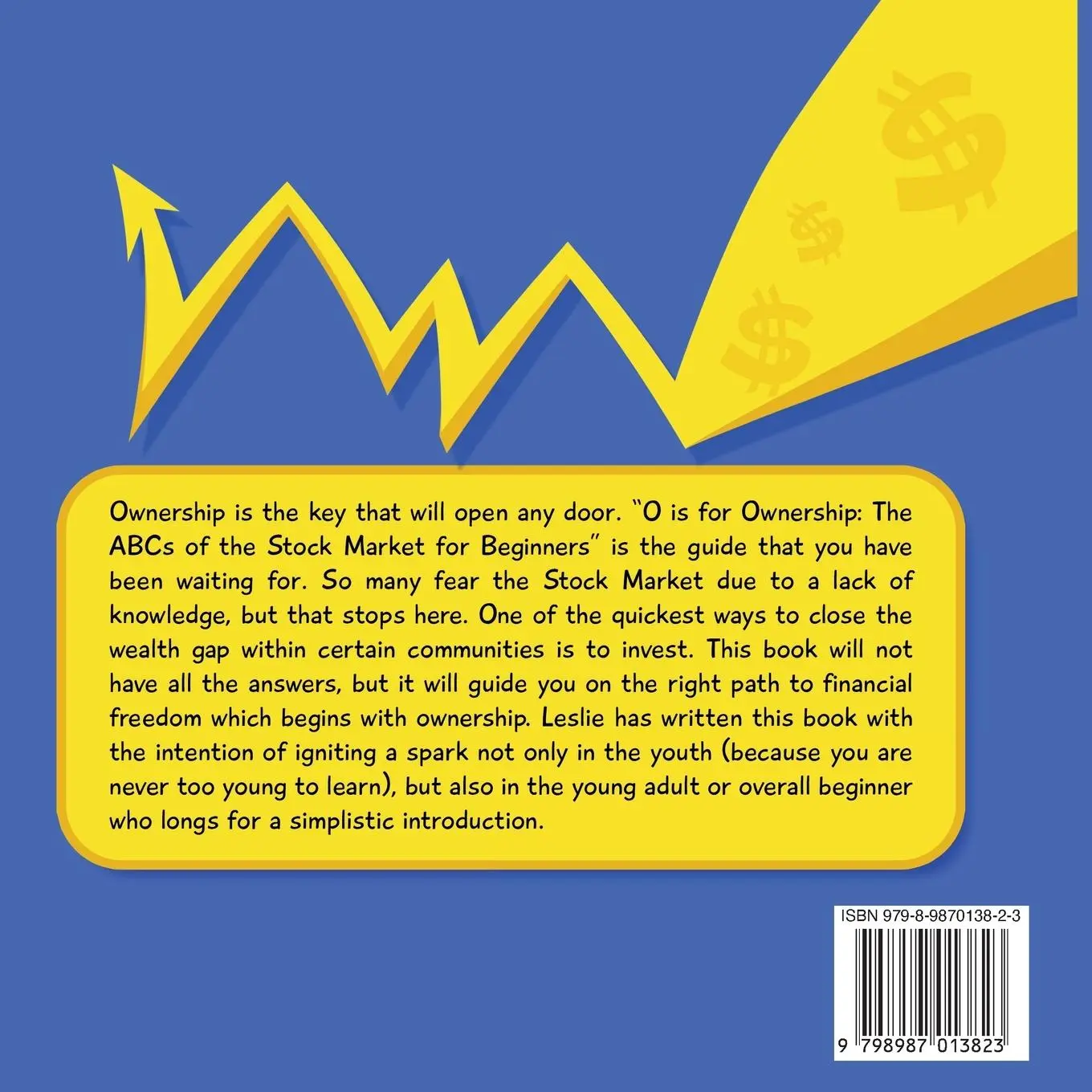 Rückseite: 9798987013823 | O is for Ownership! | The ABCs of the Stock Market for Beginners