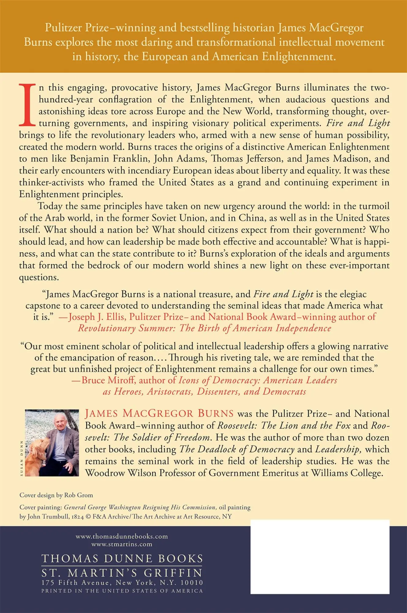 Rückseite: 9781250053923 | Fire and Light | James Macgregor Burns | Taschenbuch | Englisch | 2014