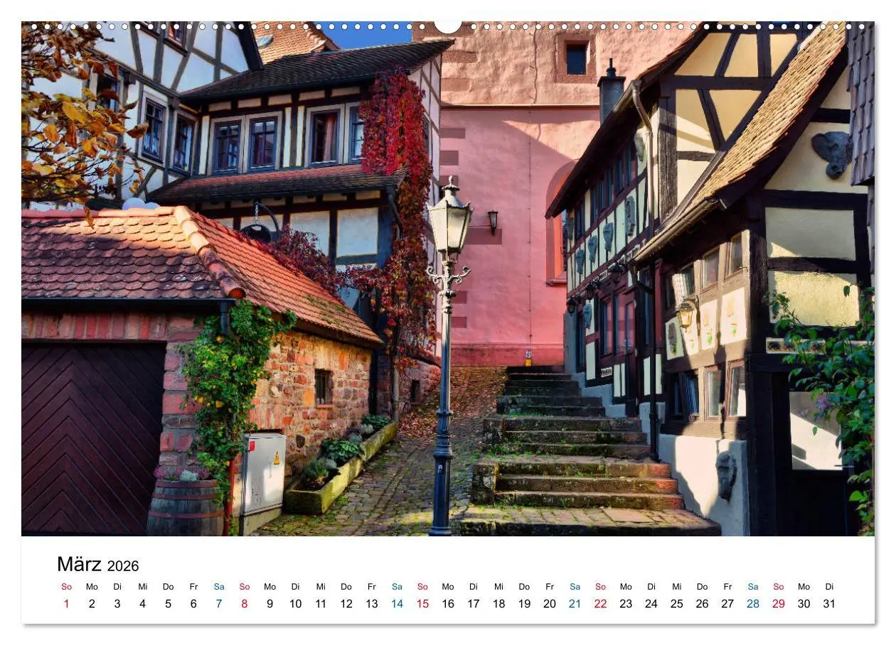 Bild: 9783457863923 | Michelstadt - Fachwerkromantik im Odenwald (Wandkalender 2026 DIN...