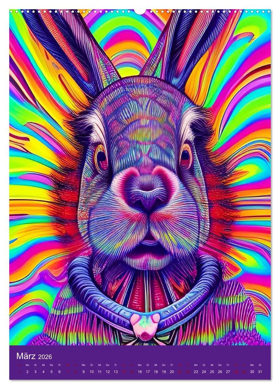 Bild: 9783516333923 | Crazy Neon - Das Farbspektakel (Wandkalender 2026 DIN A2 hoch),...