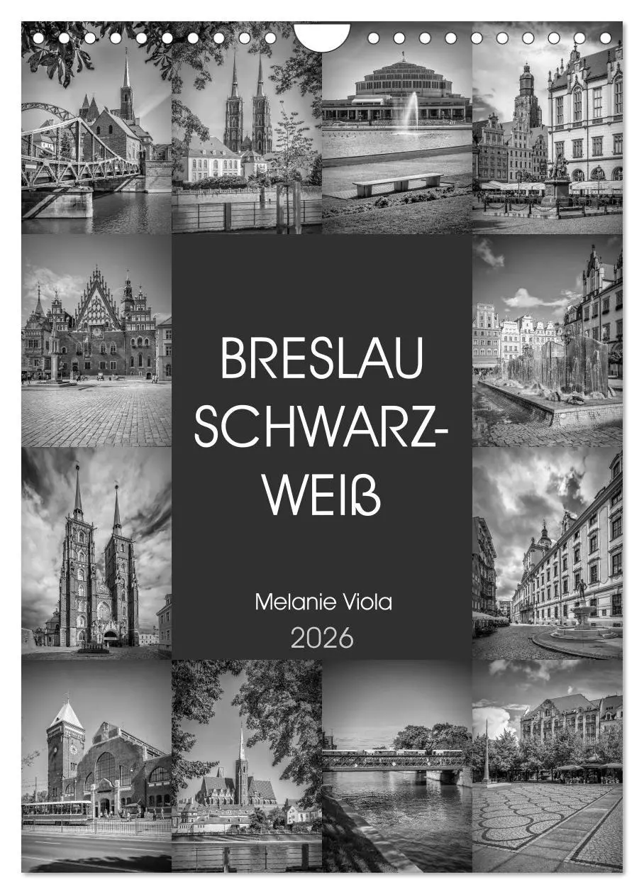 Cover: 9783516403923 | BRESLAU SCHWARZWEIß (Wandkalender 2026 DIN A4 hoch), CALVENDO...