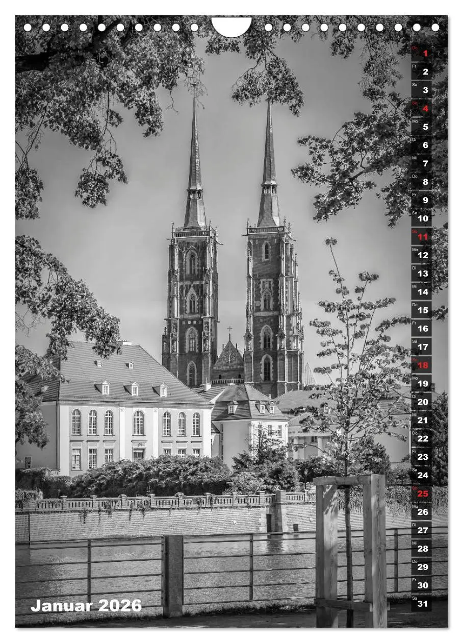 Bild: 9783516403923 | BRESLAU SCHWARZWEIß (Wandkalender 2026 DIN A4 hoch), CALVENDO...