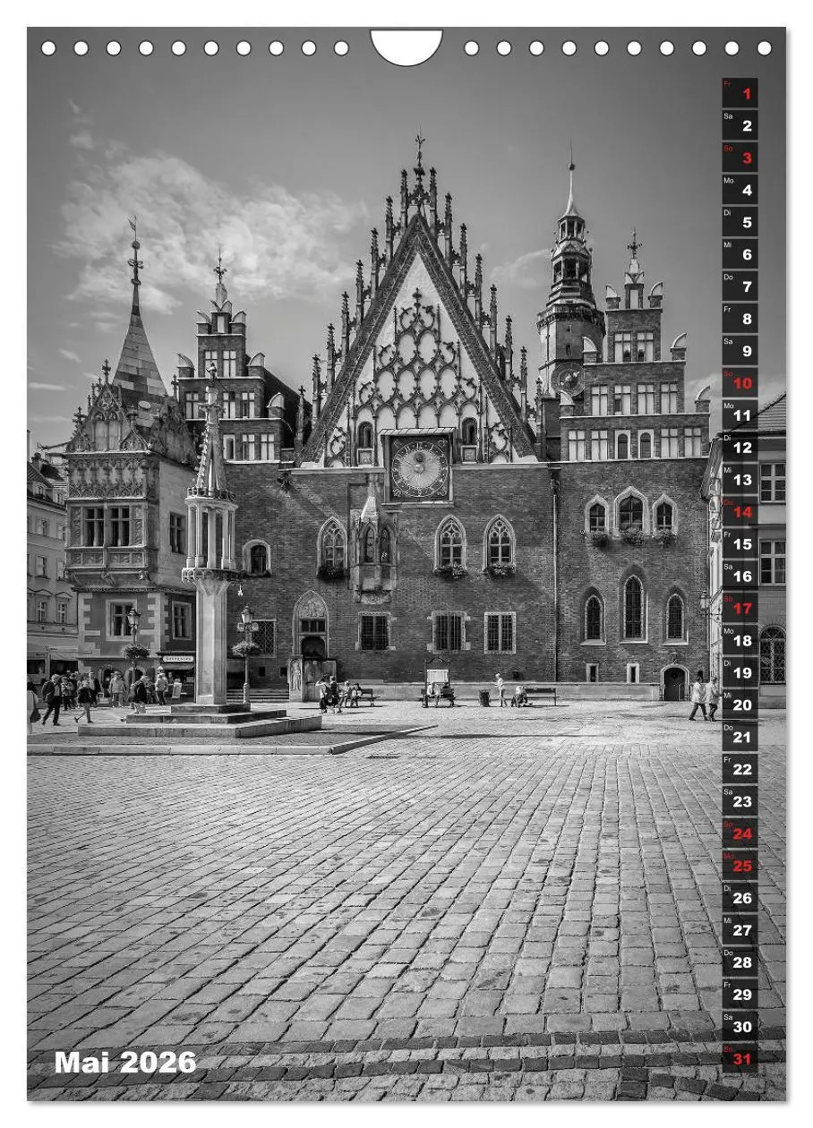 Bild: 9783516403923 | BRESLAU SCHWARZWEIß (Wandkalender 2026 DIN A4 hoch), CALVENDO...