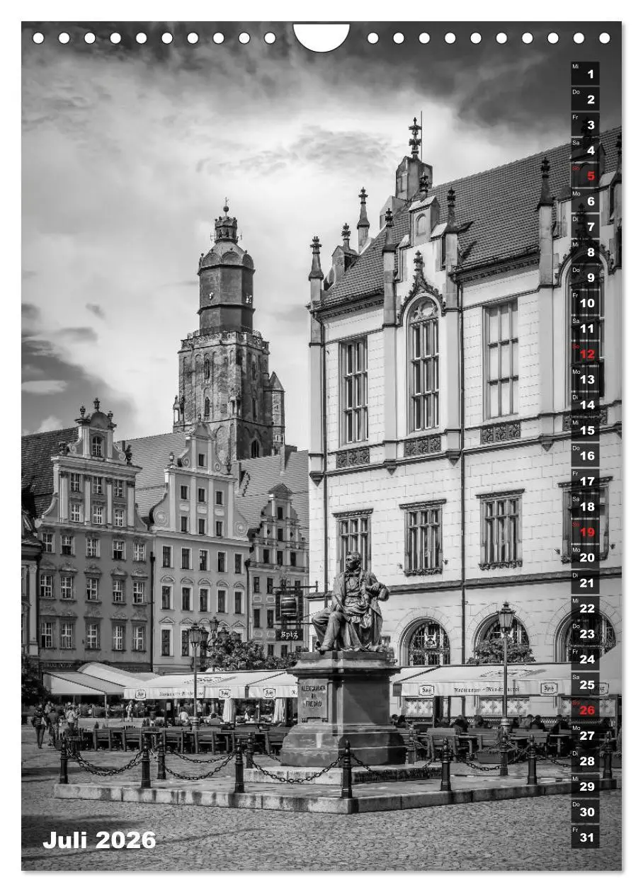 Bild: 9783516403923 | BRESLAU SCHWARZWEIß (Wandkalender 2026 DIN A4 hoch), CALVENDO...