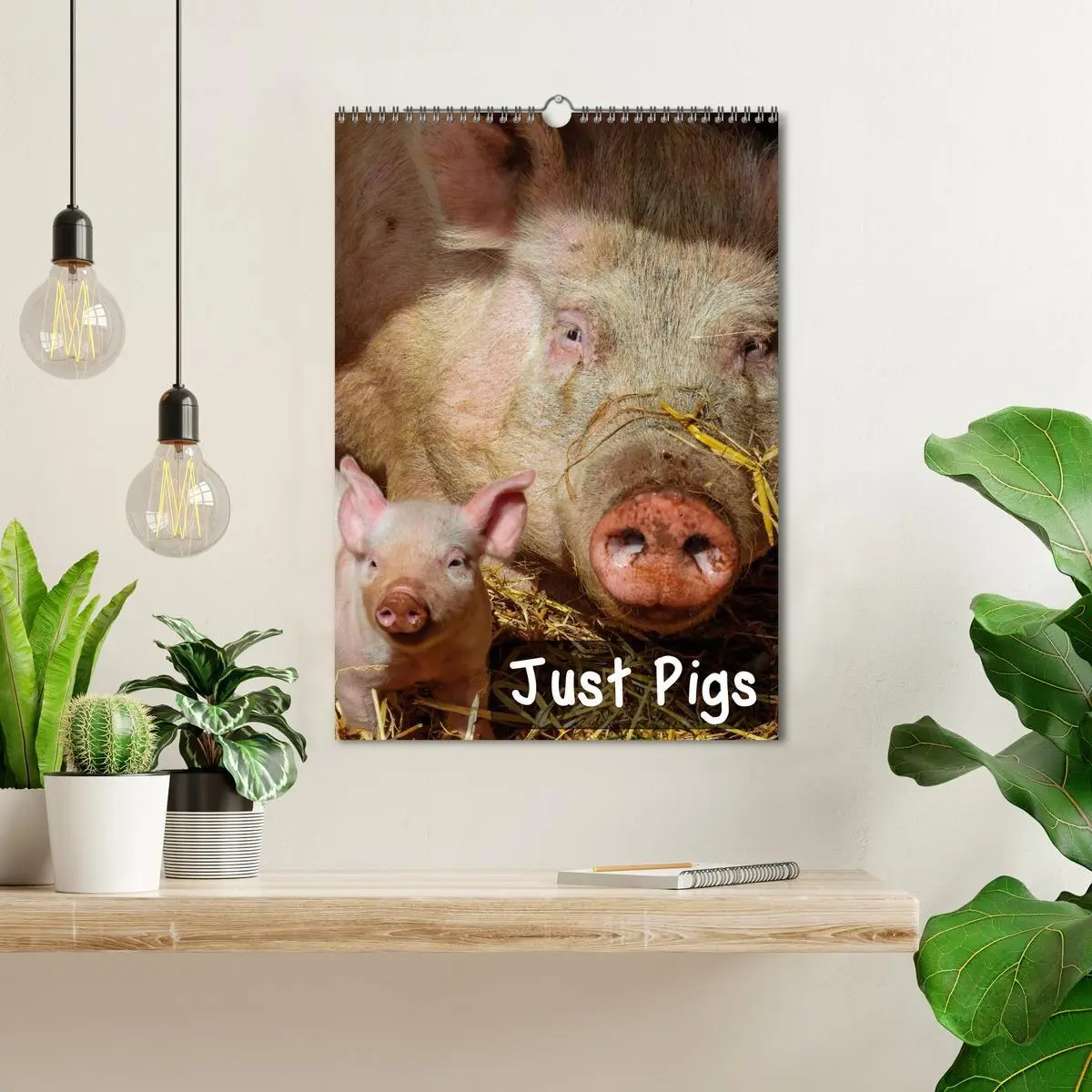Bild: 9783516573923 | Just Pigs (Wall Calendar 2026 DIN A3 portrait), CALVENDO 12 Month...