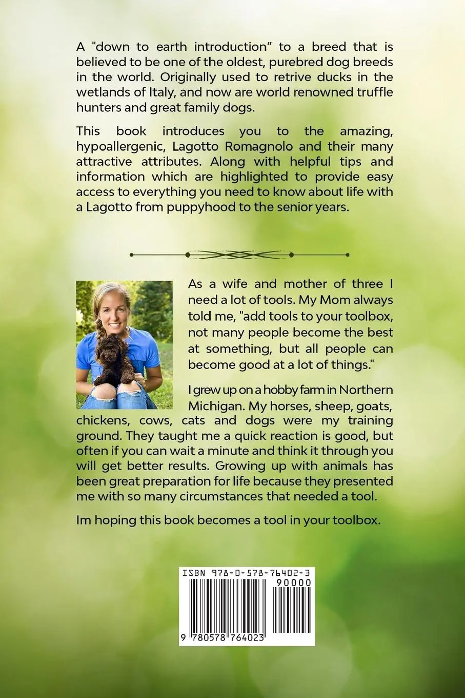 Rückseite: 9780578764023 | The Lagotto Romagnolo, A Down To Earth Introduction | Vanduinen | Buch