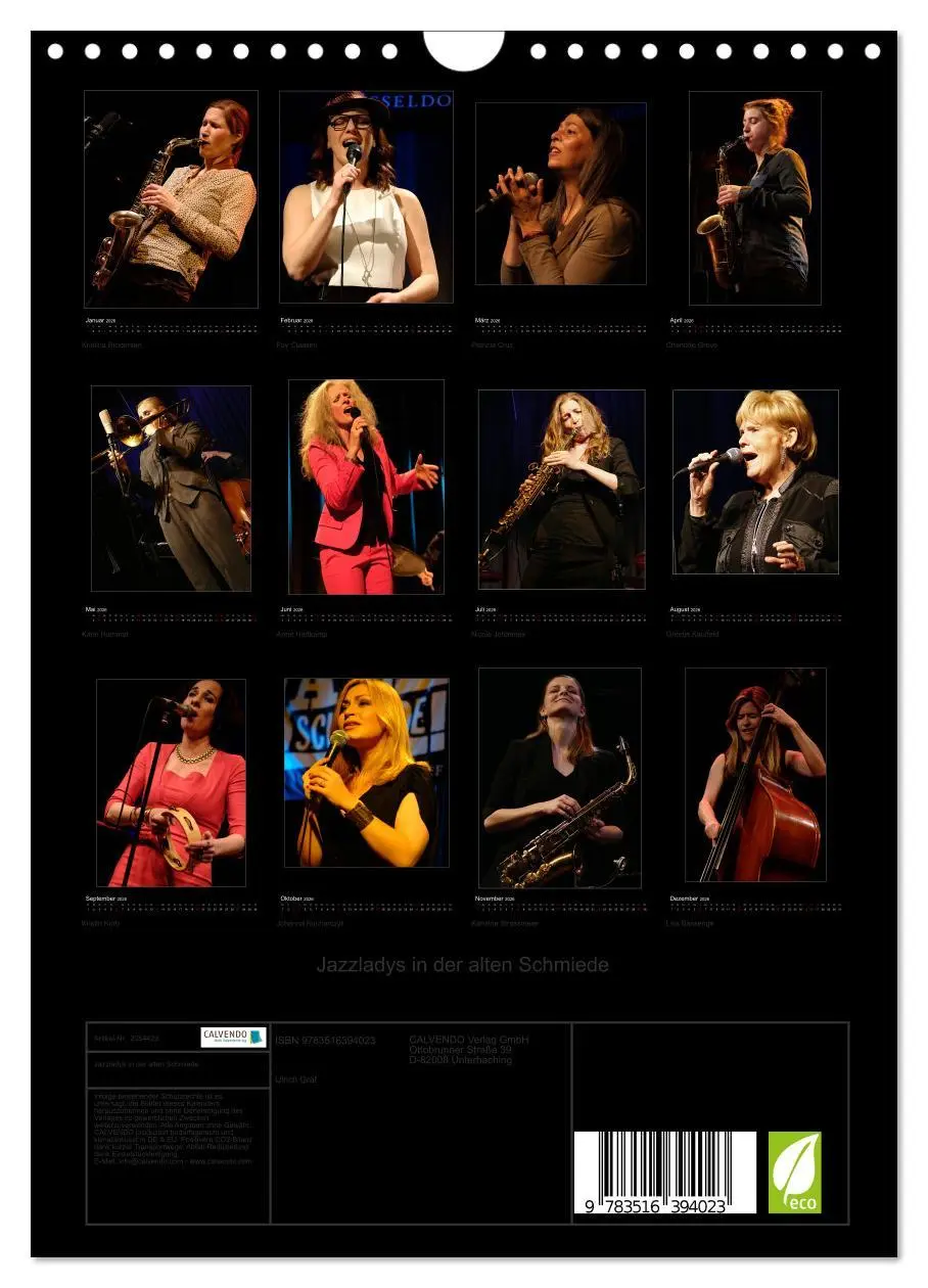 Bild: 9783516394023 | Jazzladys in der alten Schmiede (Wandkalender 2026 DIN A4 hoch),...