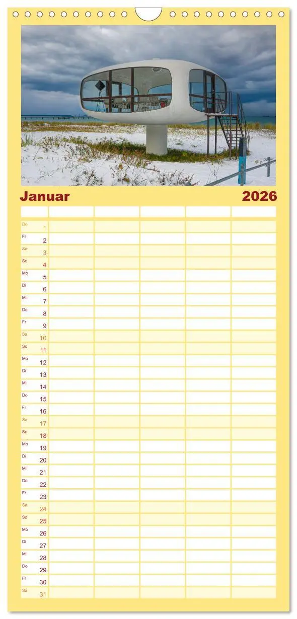 Bild: 9783516604023 | Familienplaner 2026 - Rügenliebe mit 5 Spalten (Wandkalender, 21 x...