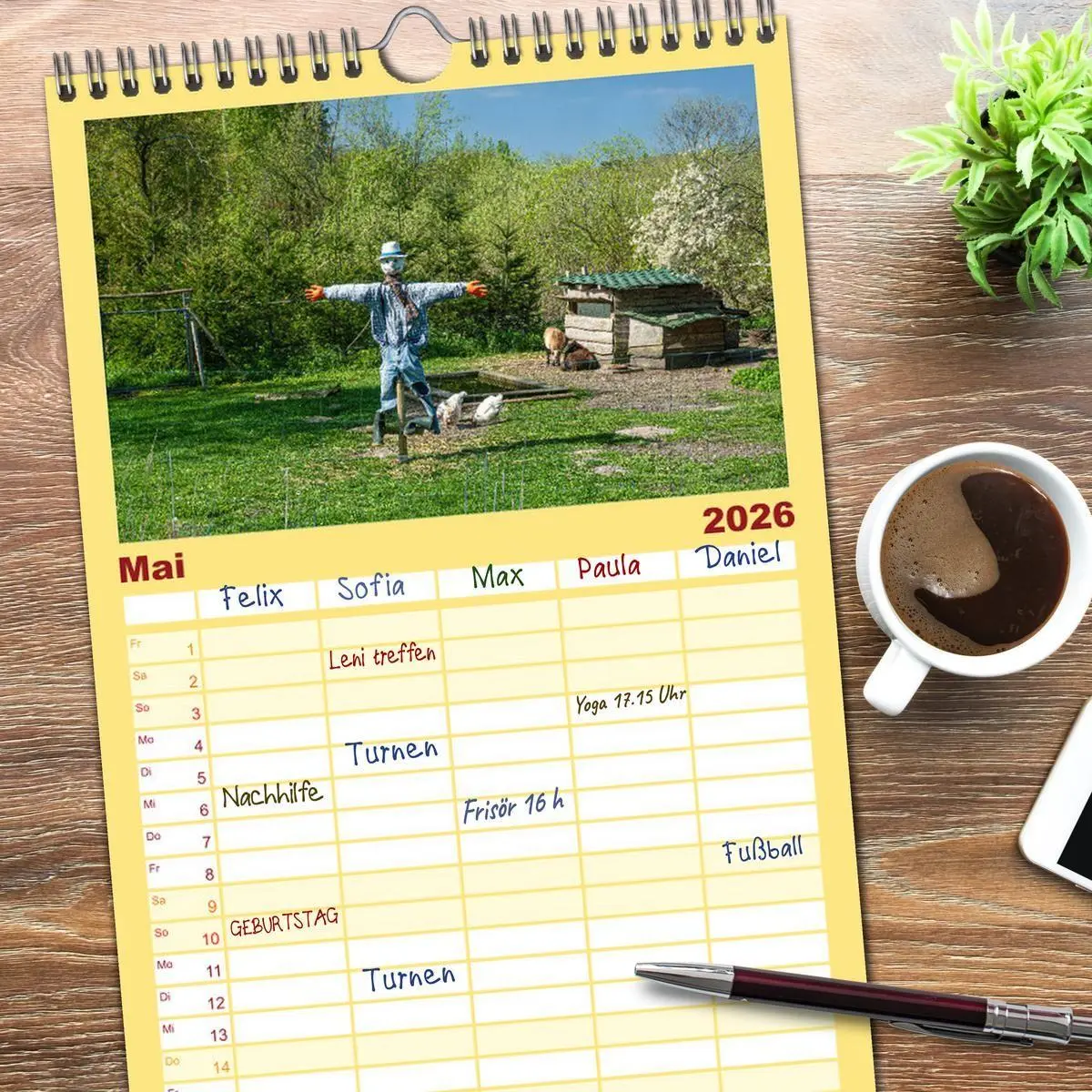 Bild: 9783516604023 | Familienplaner 2026 - Rügenliebe mit 5 Spalten (Wandkalender, 21 x...