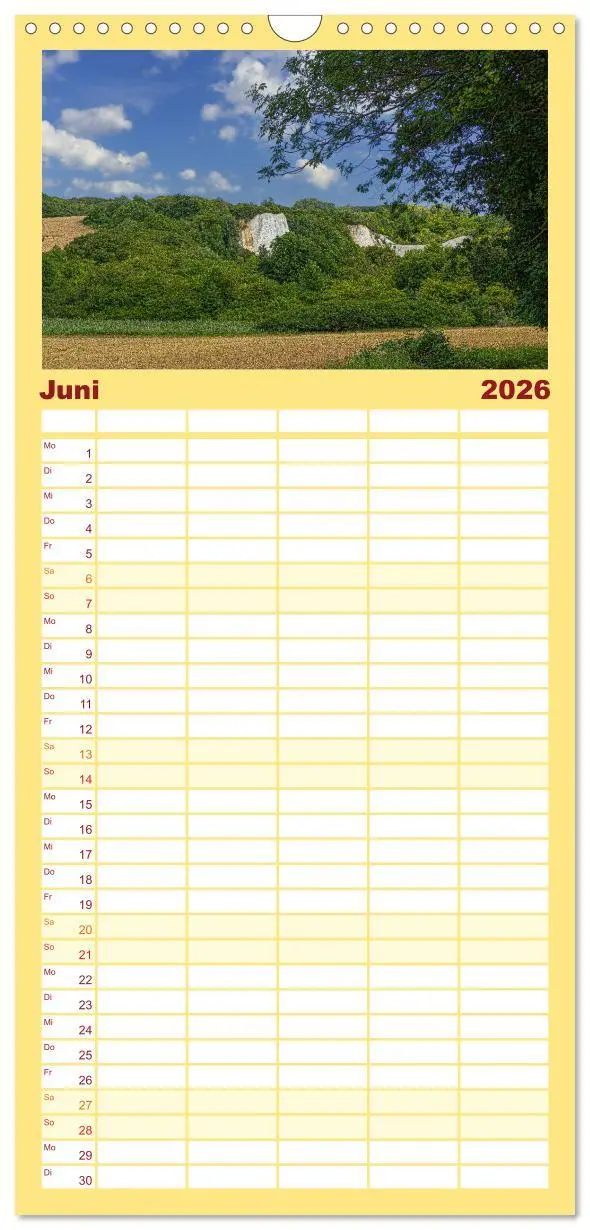 Bild: 9783516604023 | Familienplaner 2026 - Rügenliebe mit 5 Spalten (Wandkalender, 21 x...