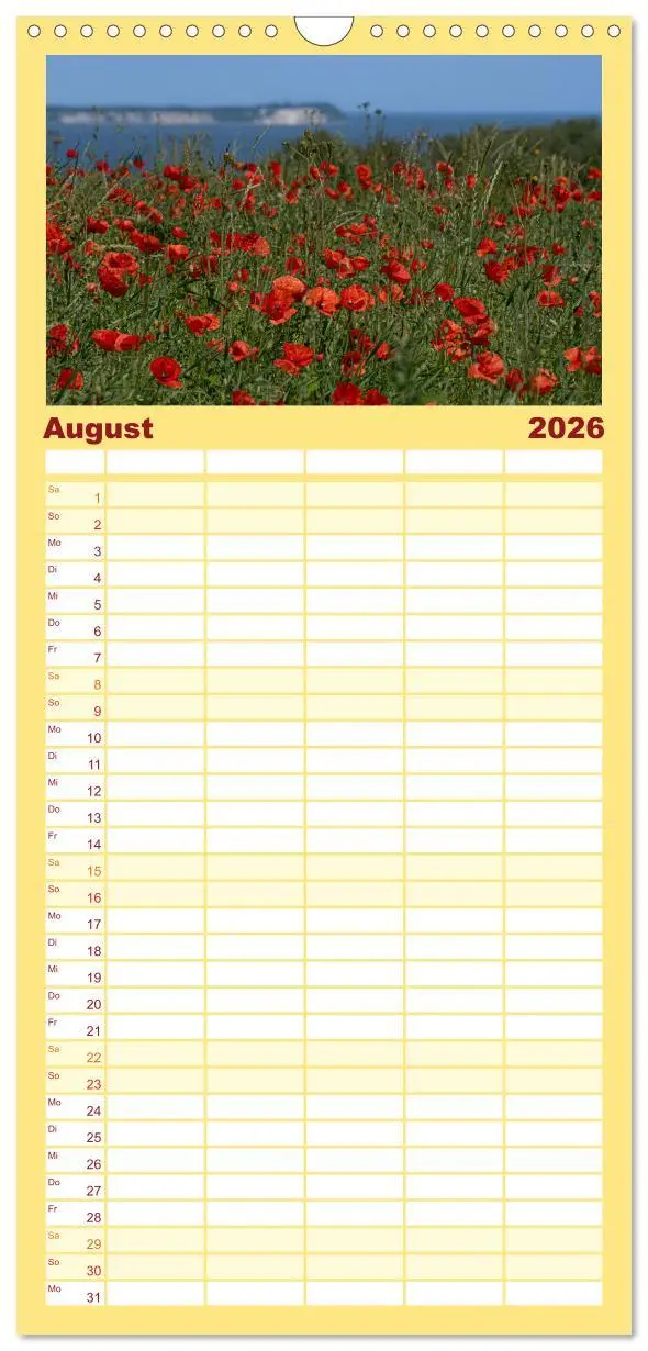 Bild: 9783516604023 | Familienplaner 2026 - Rügenliebe mit 5 Spalten (Wandkalender, 21 x...