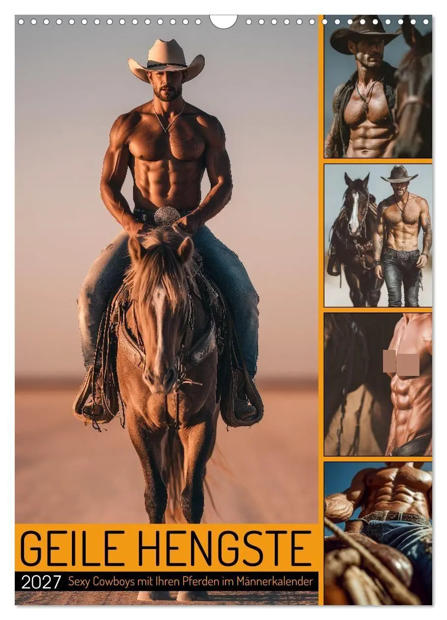 Cover: 9783516914023 | GEILE HENGSTE - Sexy Cowboys mit Ihren Pferden im Männerkalender...