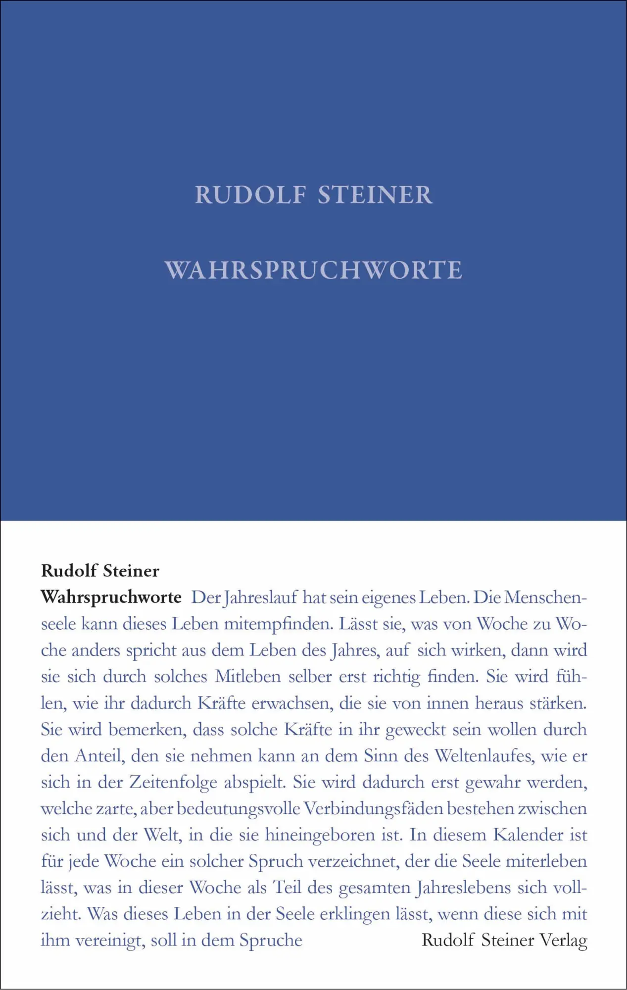 Cover: 9783727404023 | Wahrspruchworte | Rudolf Steiner | Buch | 454 S. | Deutsch | 2019