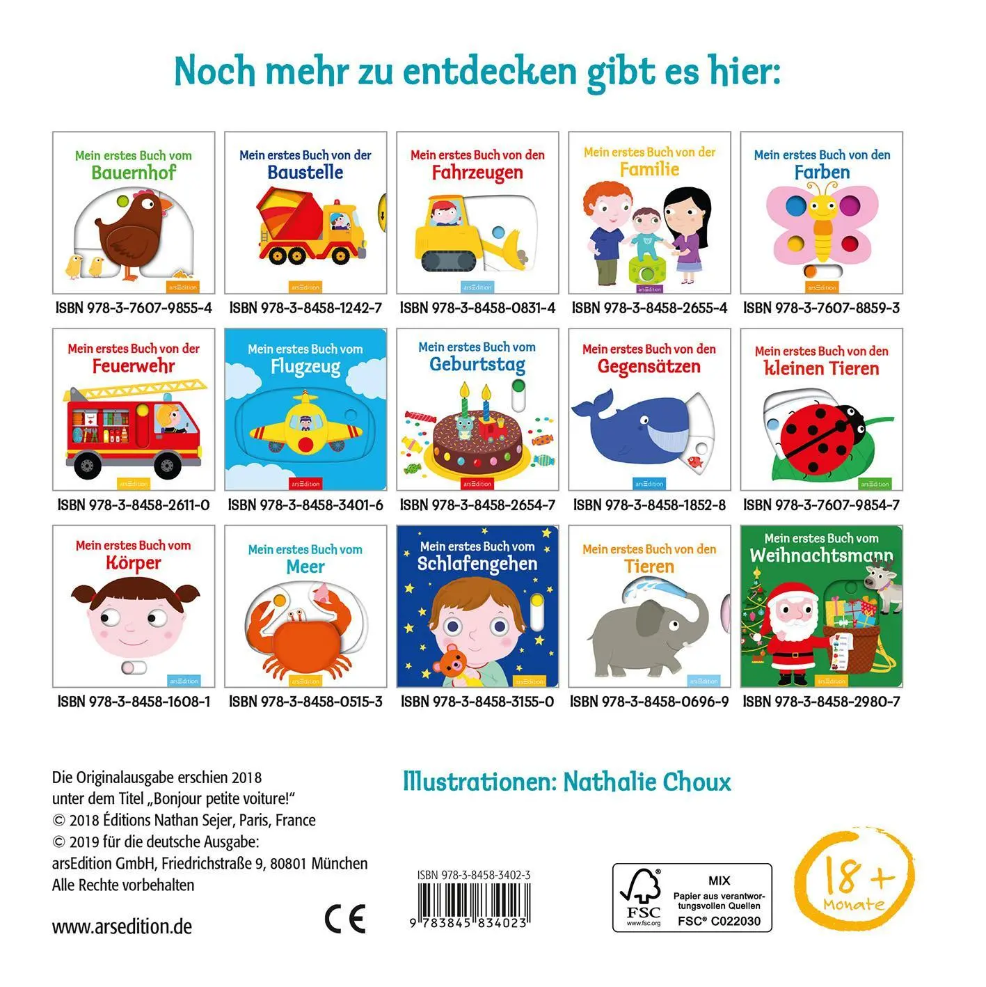 Rückseite: 9783845834023 | Mein erstes Buch vom Auto | Nathalie Choux | Buch | Mein erstes Buch