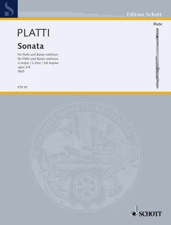 Cover: 9790001094023 | Sonate 6 G Op.3 | Giovanni Benedetto Platti | Buch | Schott Music
