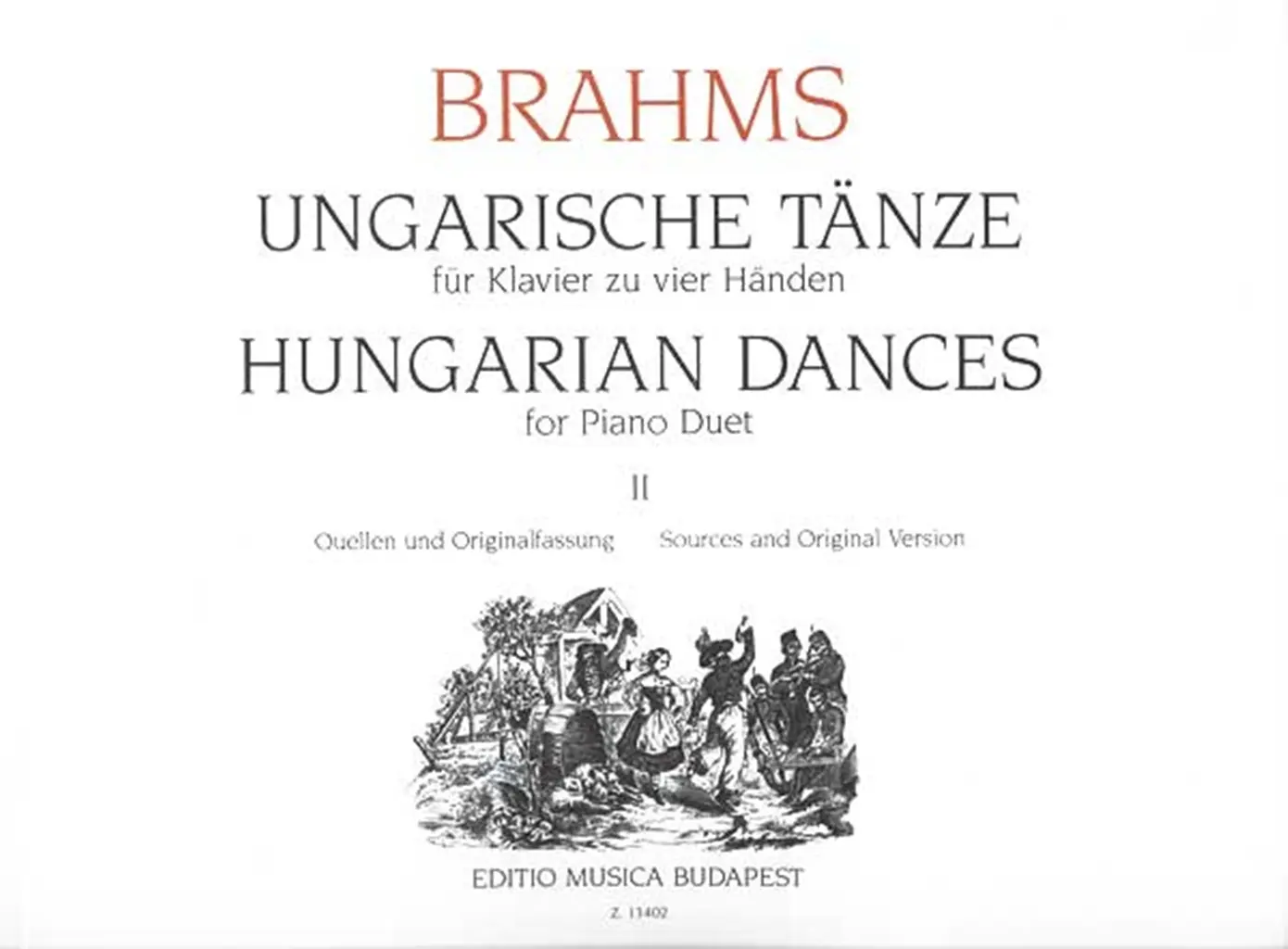 Cover: 9790080134023 | Ungarische Tänze Band 2 für Klavier zu 4 Händen | Kovats | Buch | 1991