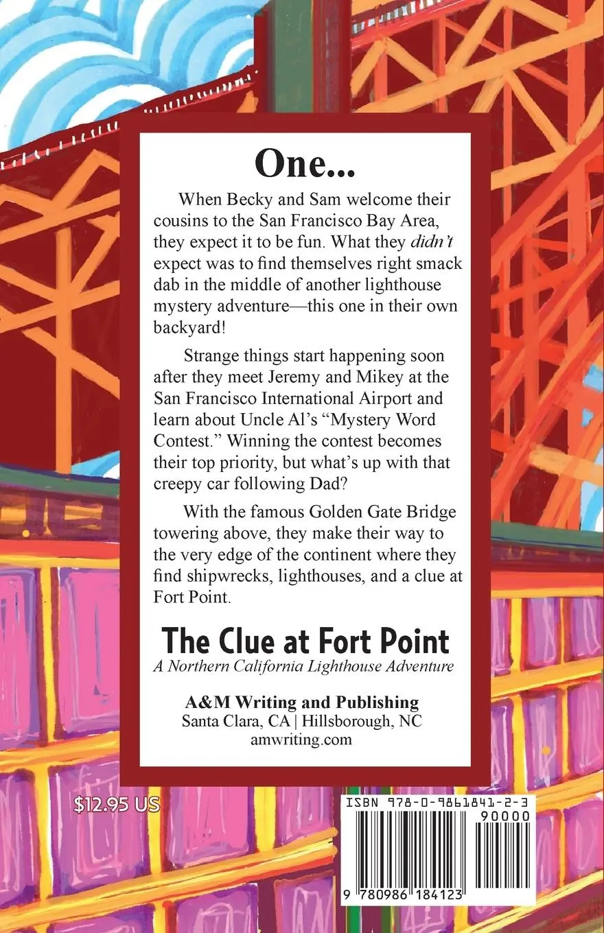 Rückseite: 9780986184123 | The Clue at Fort Point | A Northern California Lighthouse Adventure