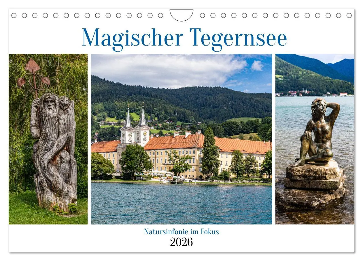 Cover: 9783457364123 | Magischer Tegernsee (Wandkalender 2026 DIN A4 quer), CALVENDO...