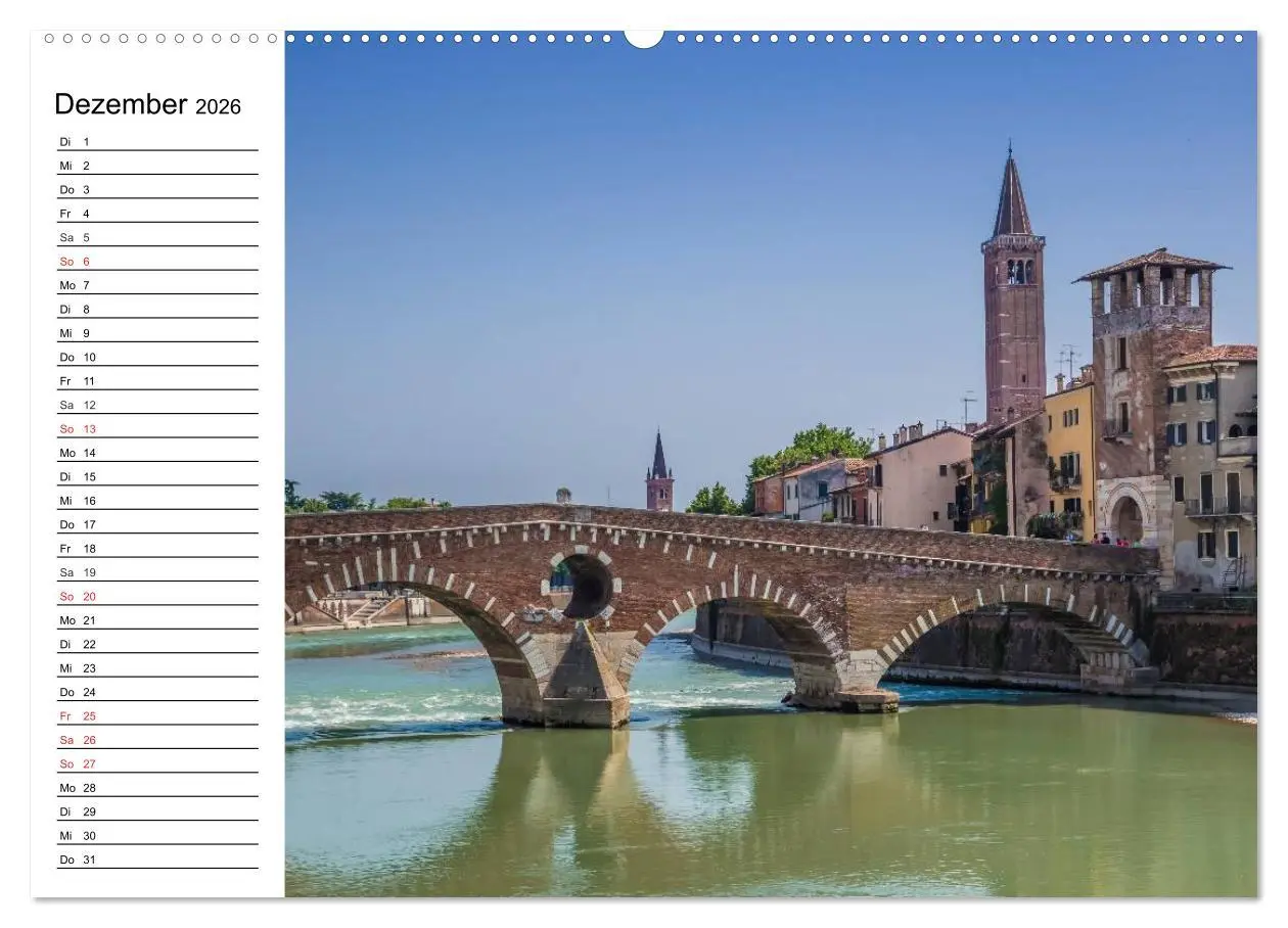 Bild: 9783457984123 | VERONA Historisches Stadtherz (hochwertiger Premium Wandkalender...