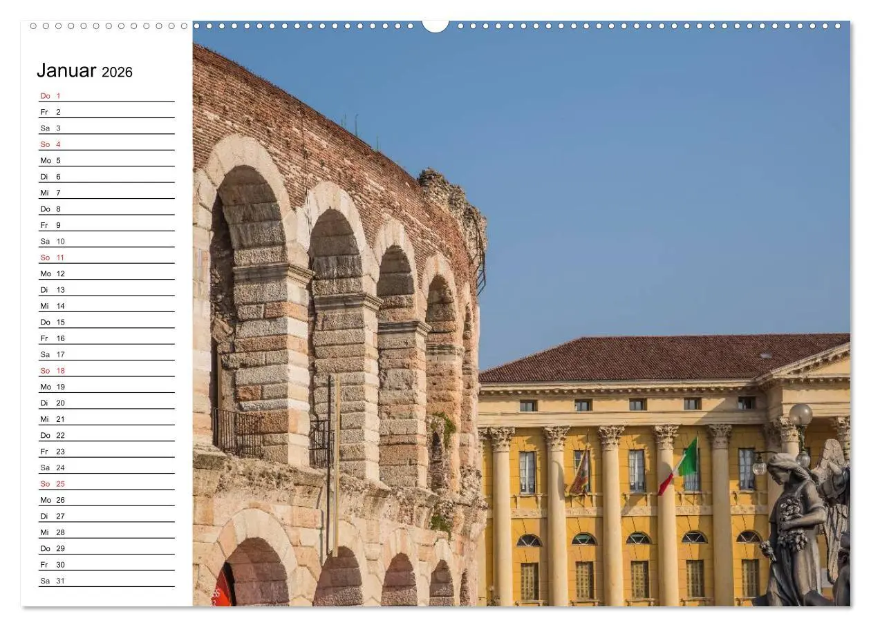 Bild: 9783457984123 | VERONA Historisches Stadtherz (hochwertiger Premium Wandkalender...