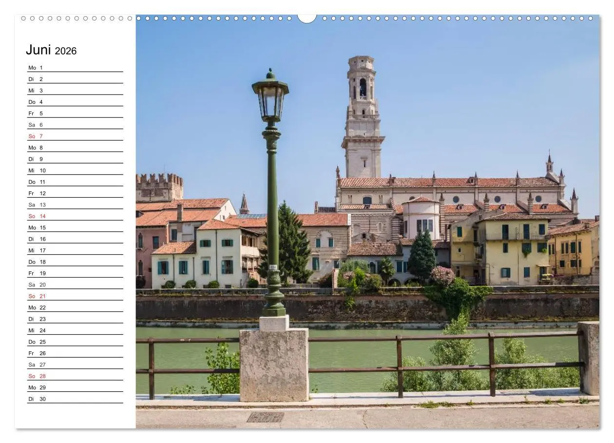 Bild: 9783457984123 | VERONA Historisches Stadtherz (hochwertiger Premium Wandkalender...