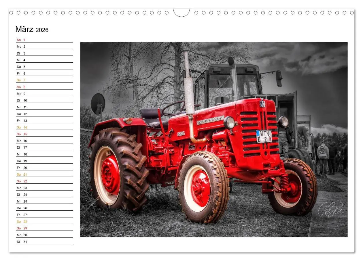 Bild: 9783516144123 | Trecker - Oldtimer / Geburtstagskalender (Wandkalender 2026 DIN A3...