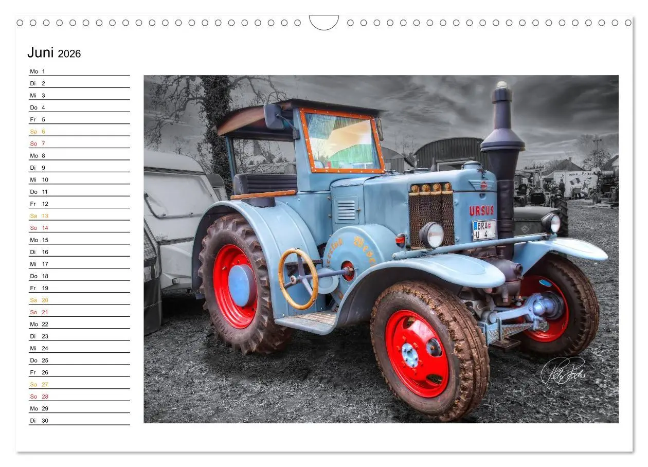 Bild: 9783516144123 | Trecker - Oldtimer / Geburtstagskalender (Wandkalender 2026 DIN A3...