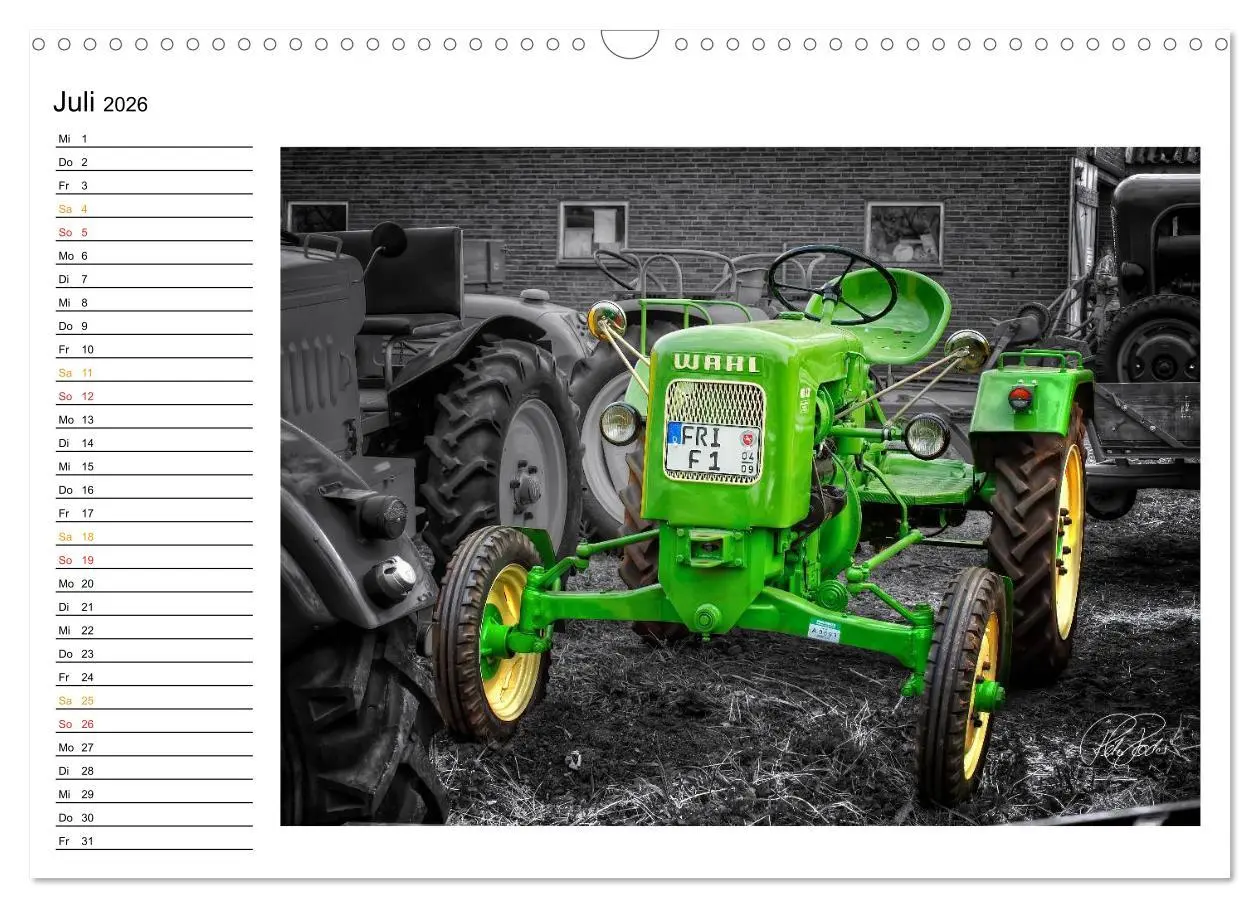 Bild: 9783516144123 | Trecker - Oldtimer / Geburtstagskalender (Wandkalender 2026 DIN A3...