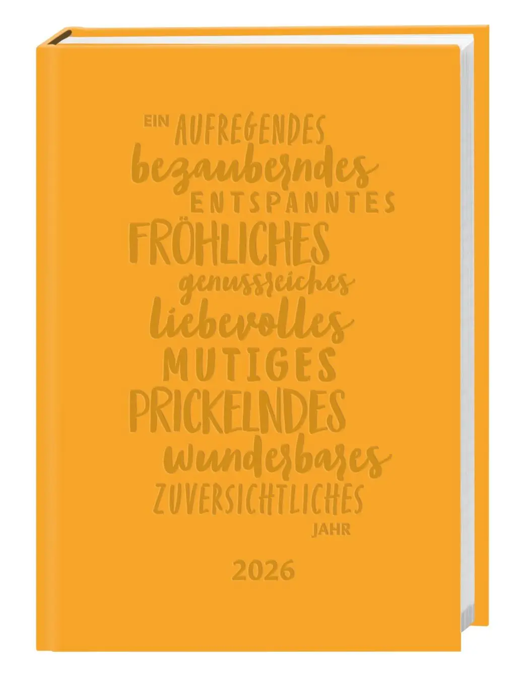 Cover: 9783756414123 | Kalenderbuch A6 gelb 2026 | Buch | Bürokalender Heye | 152 S. | 2026