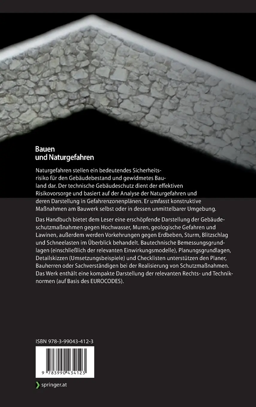 Rückseite: 9783990434123 | Bauen und Naturgefahren | Handbuch für konstruktiven Gebäudeschutz