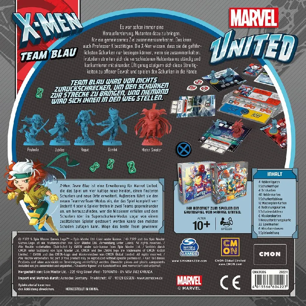 Bild: 4015566604223 | Marvel United X-Men - Team Blau | Andrea Chiarvesio (u. a.) | Spiel